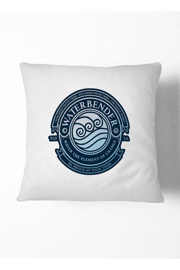 Decorative Cushion Waterbender Logo Element Science Couch Cushion
