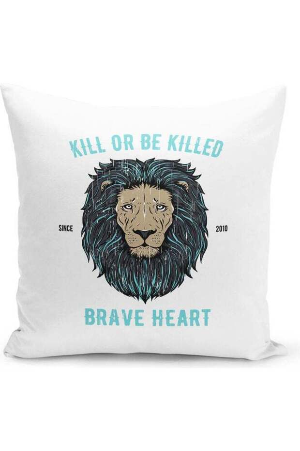 Kill Or Be Killed Themed Decorative Throw Pillow Multicolour