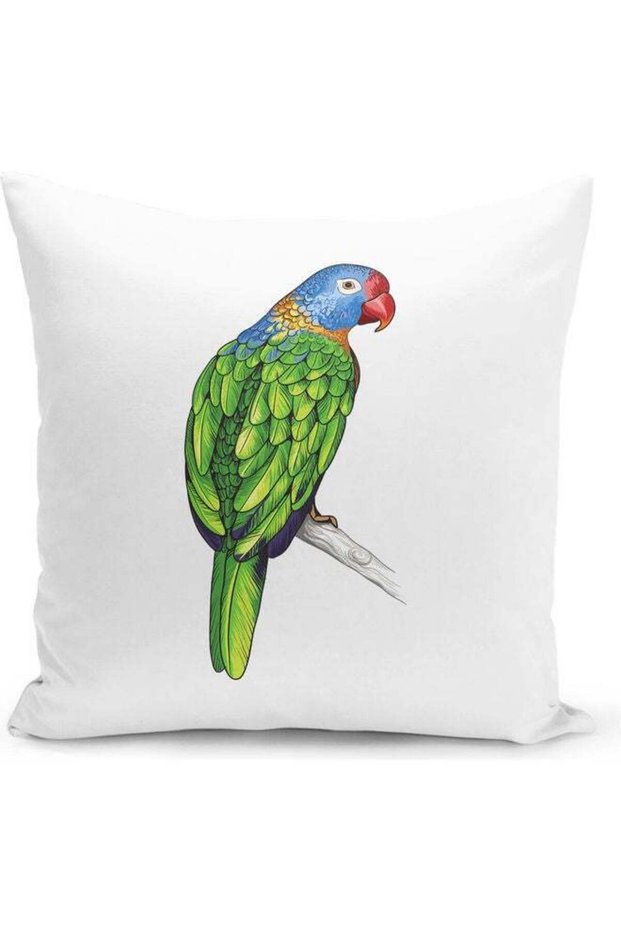 Cute Parrot Decorative Pillow Multicolour