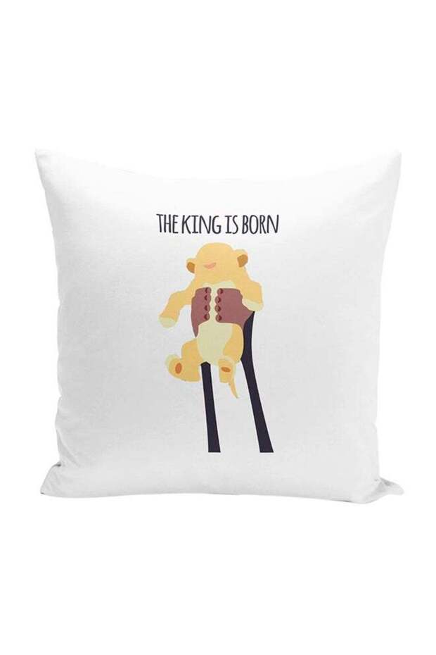 Lion King Decorative Throw Pillow White 16 x 16inch