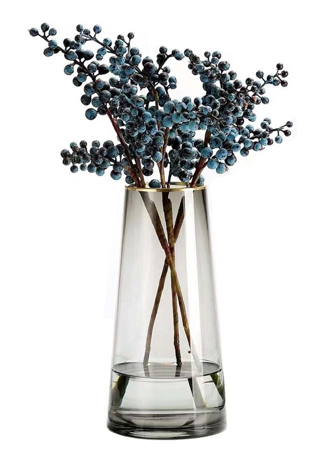 Qiccijoo Clear Glass Vase, Cylinder Flower Vase for Floral Arrangements, Weddings, Home Decor or Of