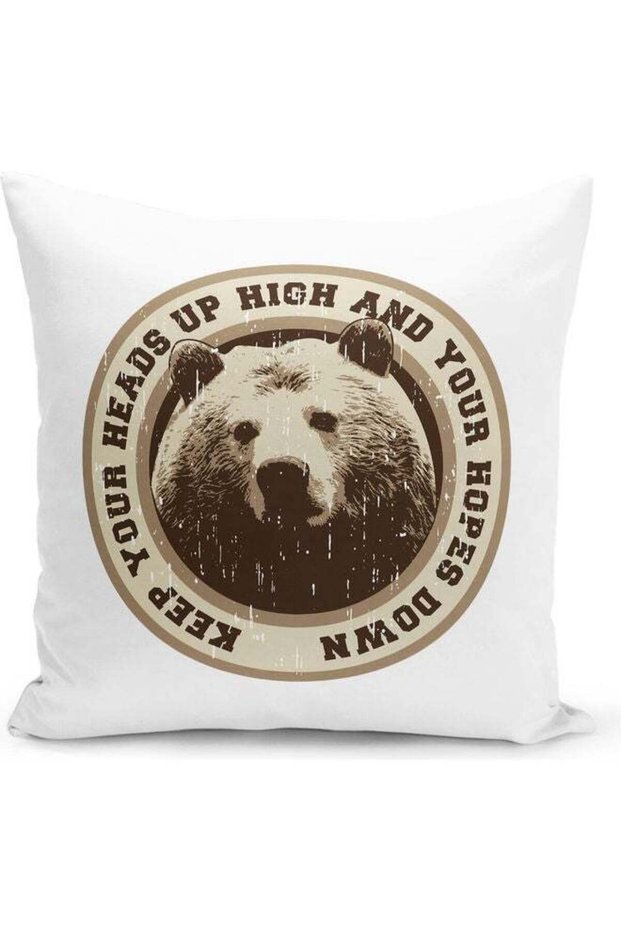 Head Up High Quote Decorative Pillow Multicolour