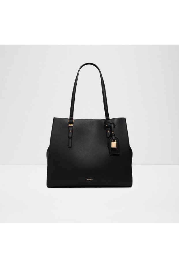 Feacan Ladies Black Satchel Bag