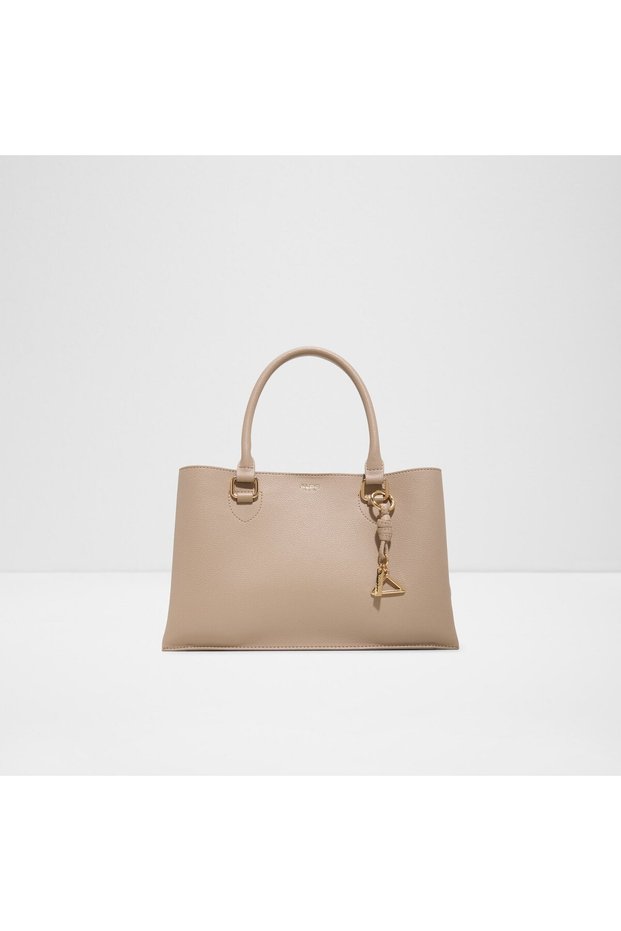 Emmelyne Ladies Beige Satchel Bag