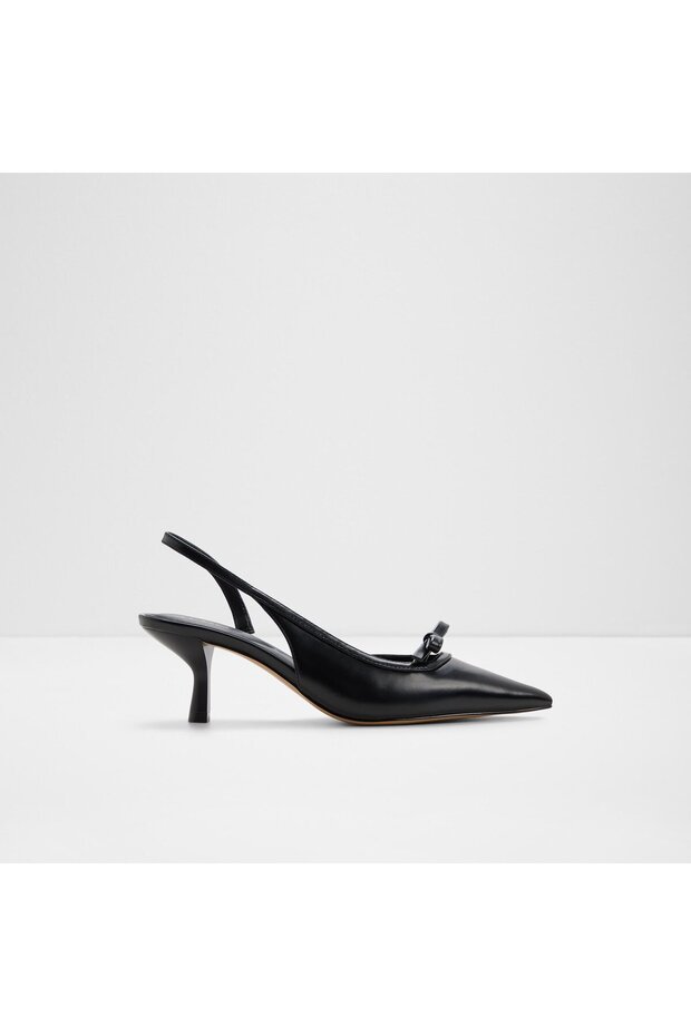 Philipa Ladies Black Heeled Sandals
