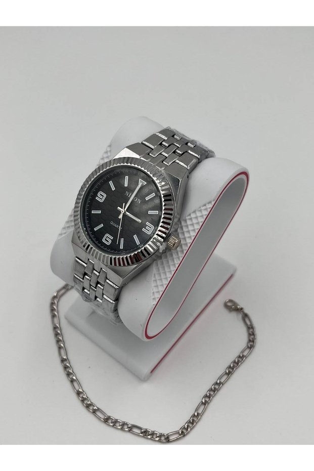 Men's Steel Cord Wristwatch Colorful Dial with Calendar Bracelet Gift Frn53