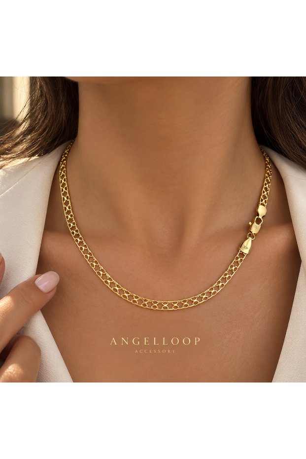 Steel Chain Necklace - Xuping Necklace - 50 cm - 0.5 cm Wide