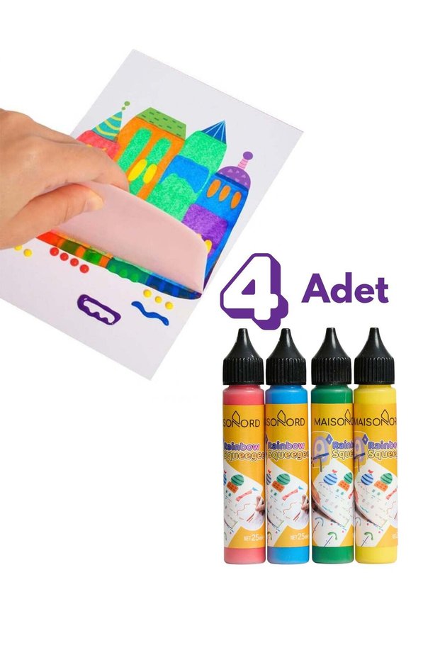 Rainbow Squeegee Yedek Boya (4 Adet)