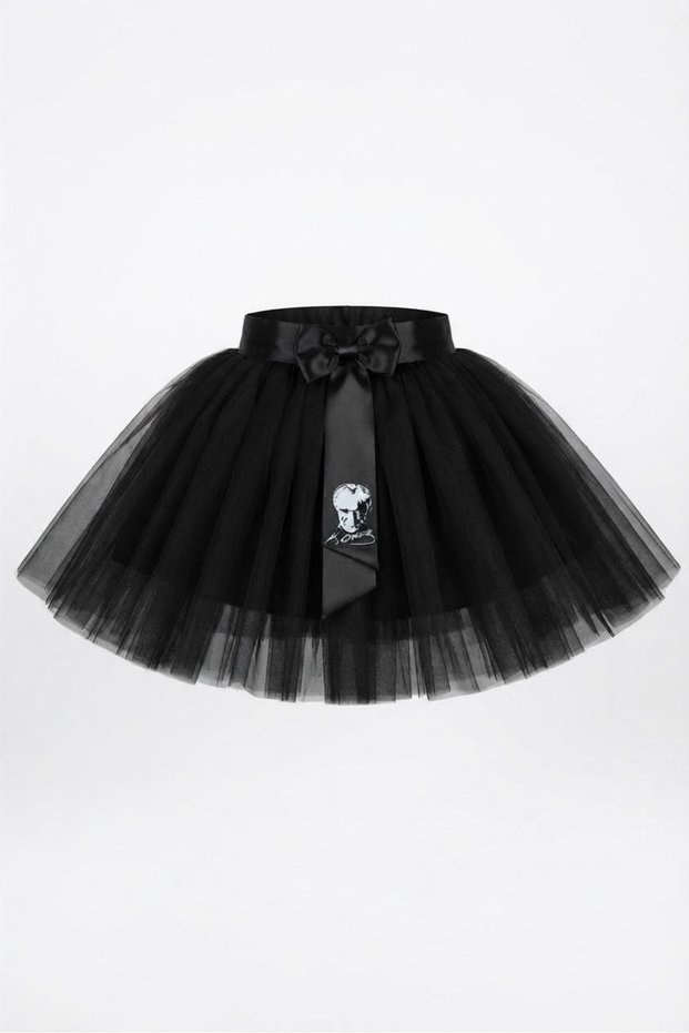 Black Printed Bow Special October 29 April 23 Etegi