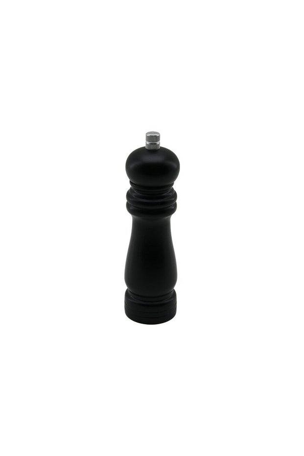Ibico İ22-256 Salt and Spice Grinder Length: 15.5cm Small Diameter: 4.5cm Black Wood