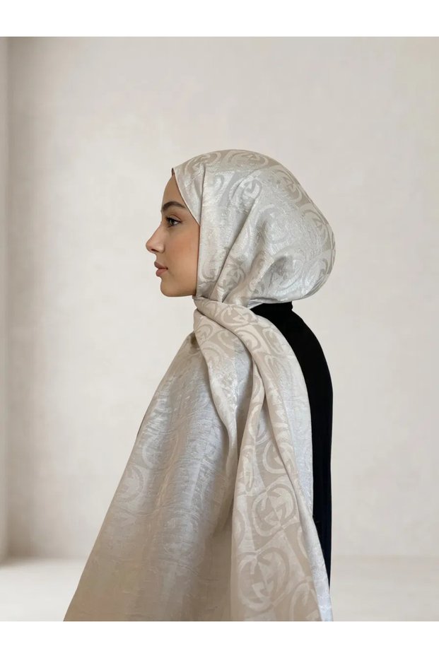G Desen Cotton Jacquard Shawl Noya Series Stone