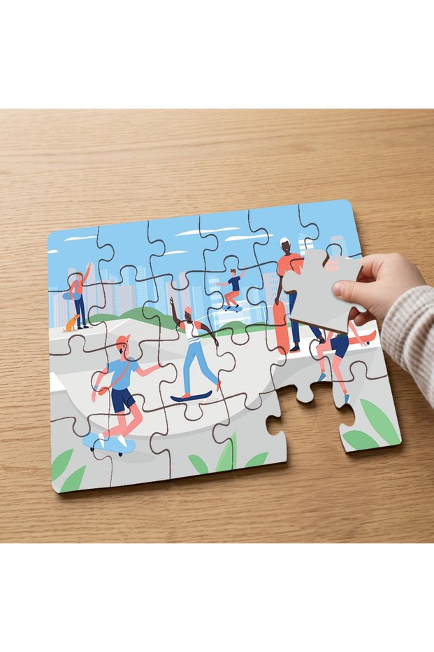 Kayak People Design 24 Piece Wooden Children's Puzzle Mpk0890