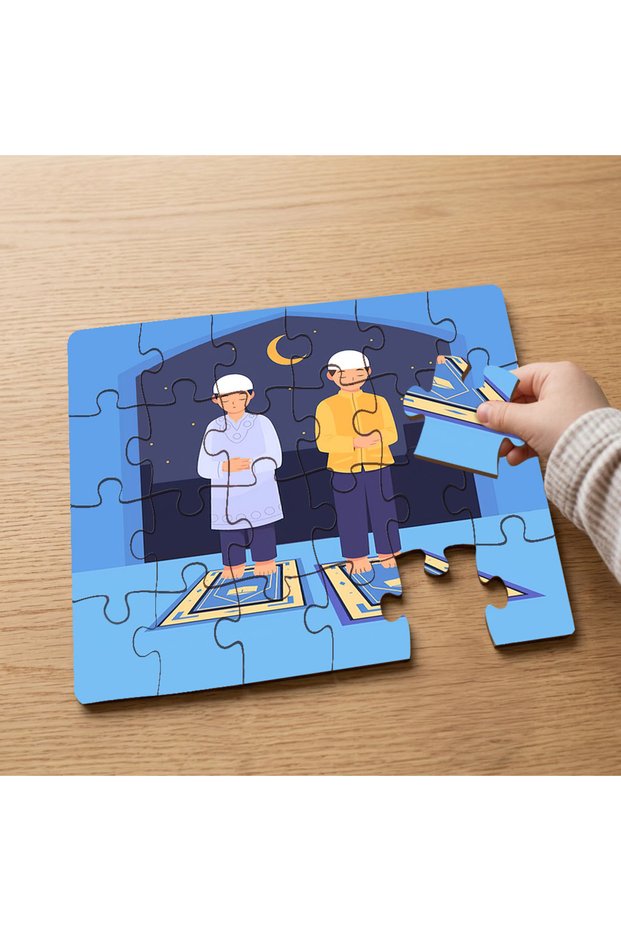 24 Piece Wooden Children's Puzzle with Prayer Design for Young People Mpk0687