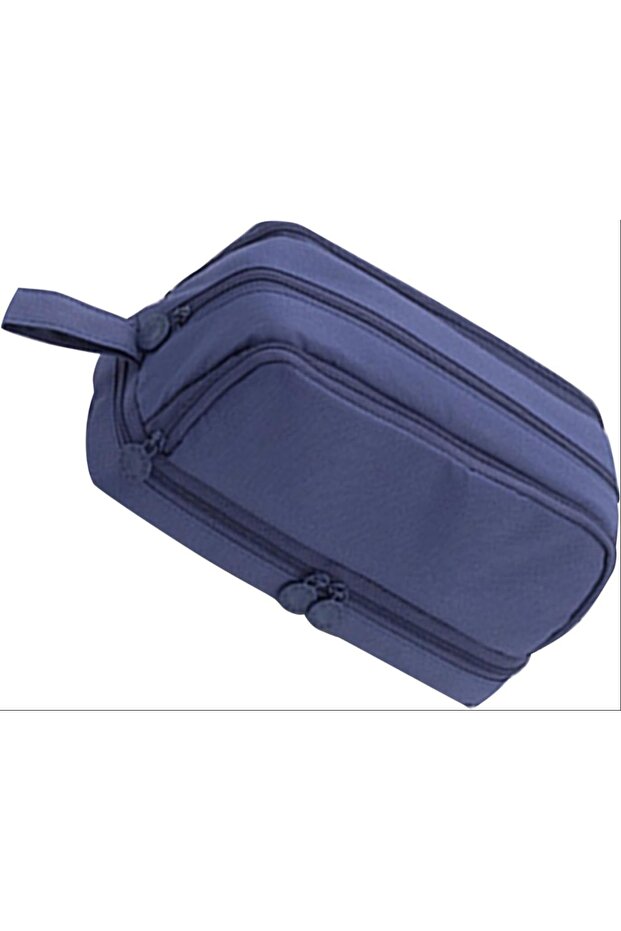 Double-Zip Insulated Pencil Case: High Capacity, Stylish, and Durable Viscose Fabric Case for Students and Professionals