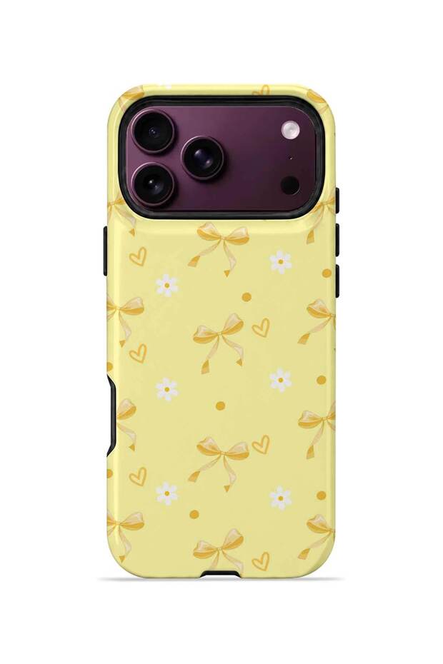 iPhone 18 Pro Vorian Magsafe Double Layer Butter Daisy Bows Case