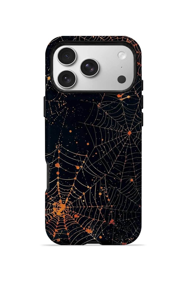 iPhone 17 Pro Max Vorian Magsafe Dual Layer Spiderweb Night Case