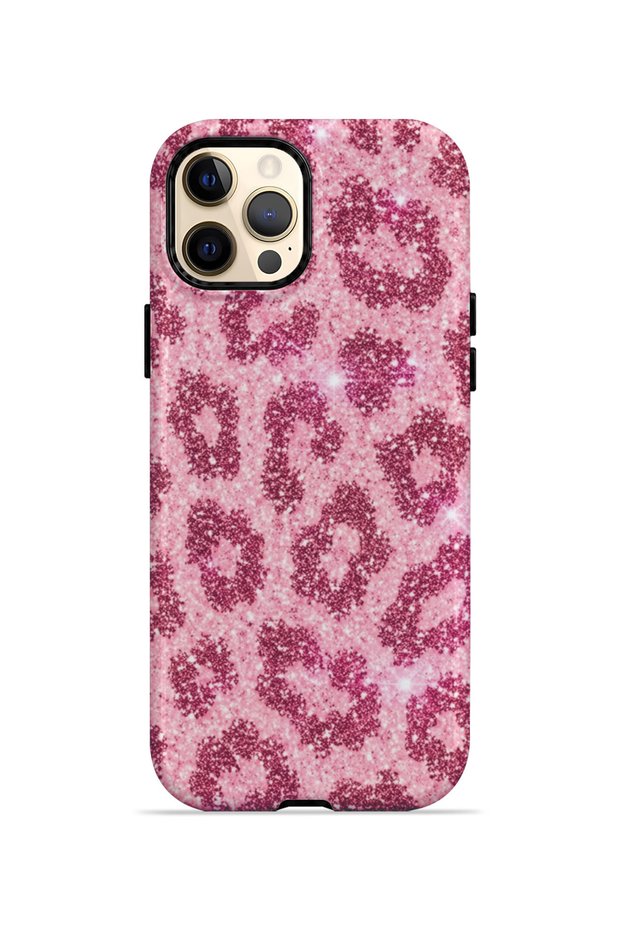 iPhone 12 Pro Vorian Magsafe Double Layer Pink Leopard Case