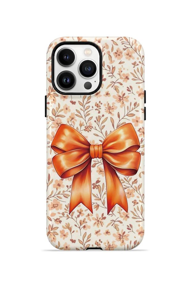 iPhone 14 Pro Vorian Double Layer Autumn Floral Bow Case