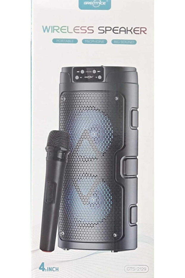 4-Inch Wireless Speaker With Microphone