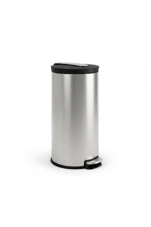 Matte Finish Steel Pedal Bin with Lid Dustbin for Kitchen 3L White