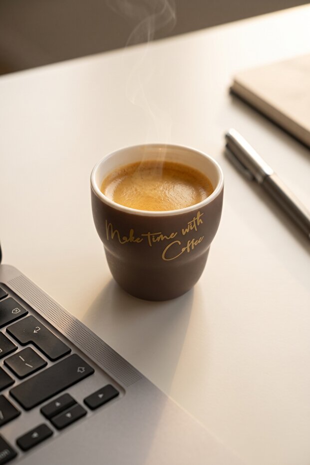 Cozy Porcelain Espresso Cup Brown - 90 ml