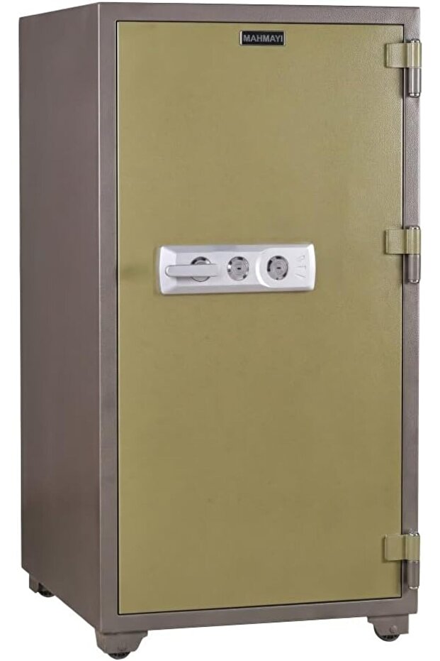 Fire Safe BS-K1600 Heavy Duty Security Safe Locker with Key Lock, Fire Resistant Safe for Home, Office, Bank, Business and Commercial Use - Grey