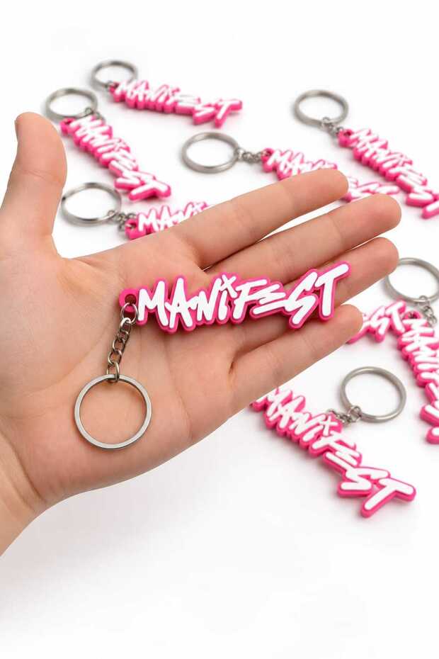 Manifest keychain 8 cm – bag and school bag accessory gift keychain