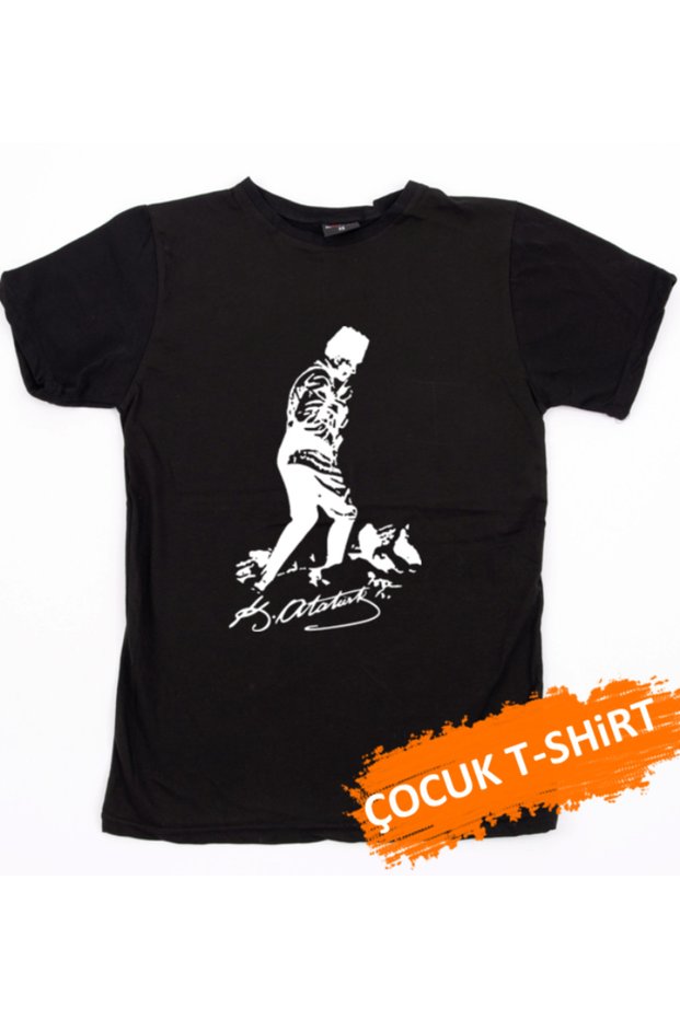 Ataturk "Kocatepe" / Children's T-Shirt / Signature Printed on the Back