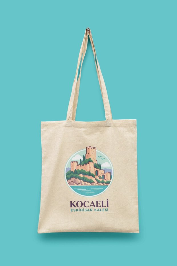 Eskihisar Kalesi - Kocaeli Turkey Series Tote Bag Printed Cloth Bag