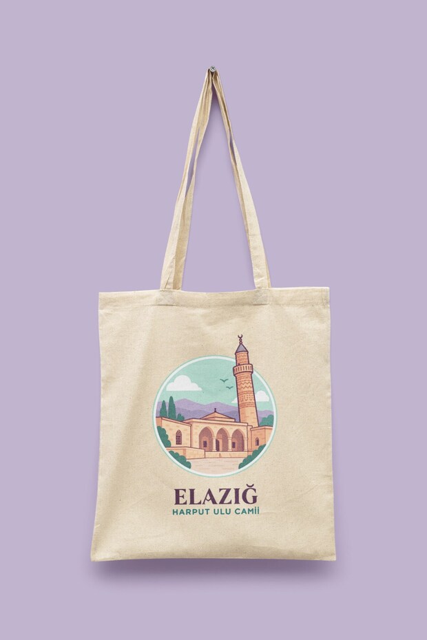 Harput Ulu Camii - Elazığ Turkey Series Tote Bag Printed Cloth Bag