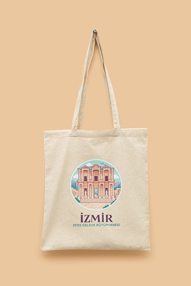 Efes Celsus Library - Izmir Turkey Series Tote Bag Printed Cloth Bag
