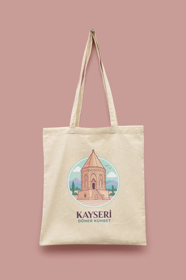 Döner Kümbet - Kayseri Turkey Series Tote Bag Printed Cloth Bag
