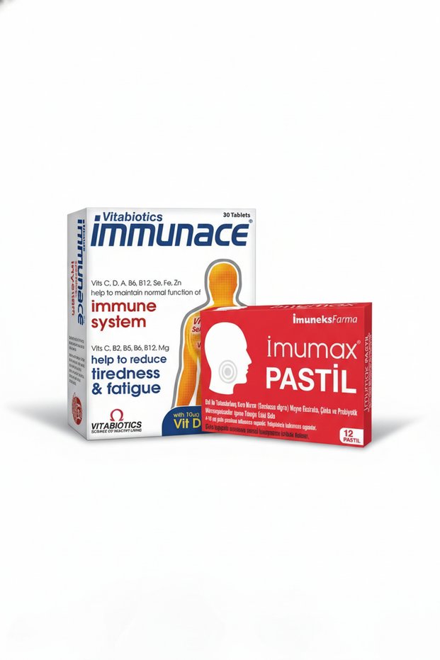 Immunace 30 Tablets and Imumax Lozenges 12 Pieces Set of 2