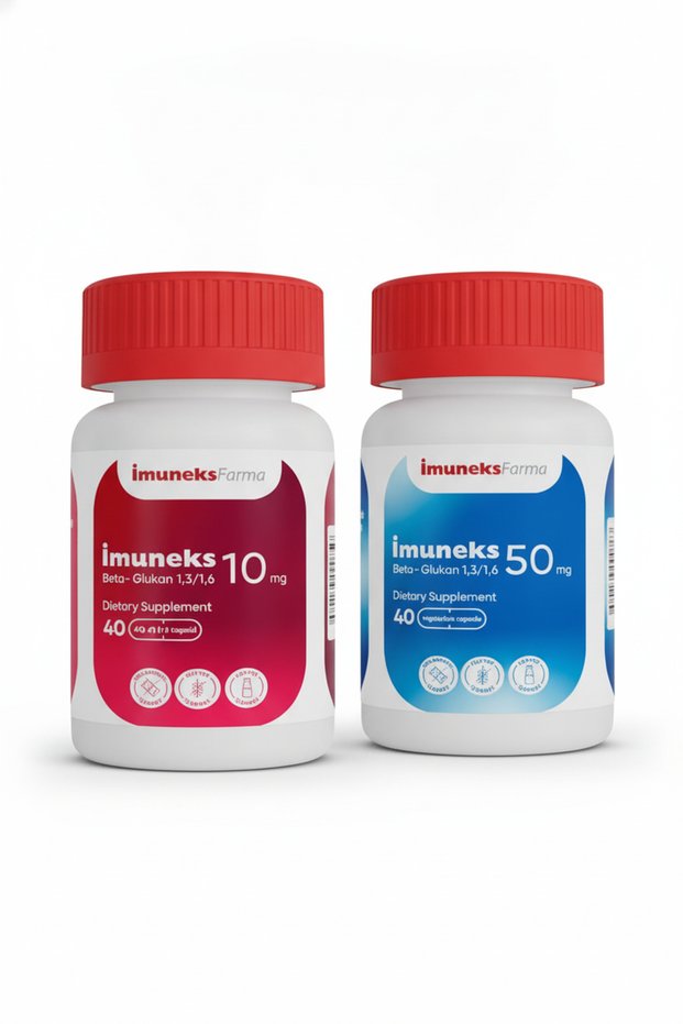 Beta-Glucan 10 Mg 40 Capsules and Beta-Glucan 50 Mg 40 Capsules Set of 2