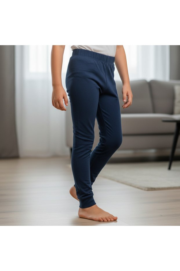 Boy's Cotton Navy Blue Color Underwear Leggings Cb1067