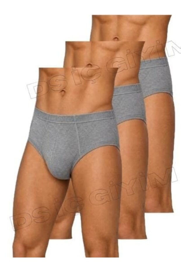 131 Men's Sweatshirt 100% Cotton Gray Slip Underwear 3 Pieces