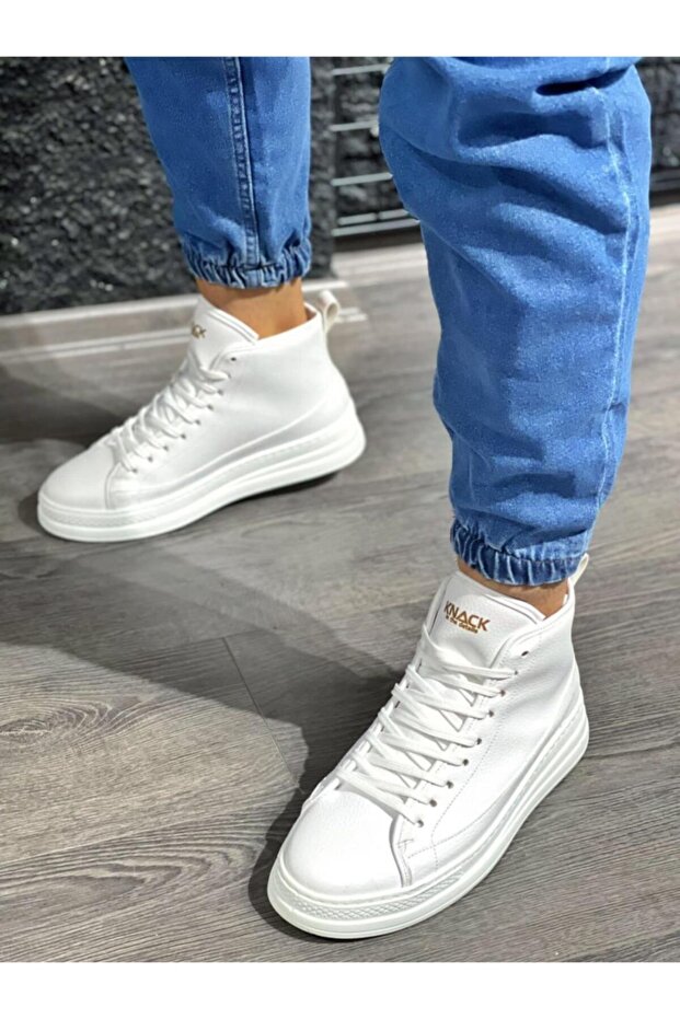 Yüksek Taban Ayakkabı C-030 Beyaz - 4