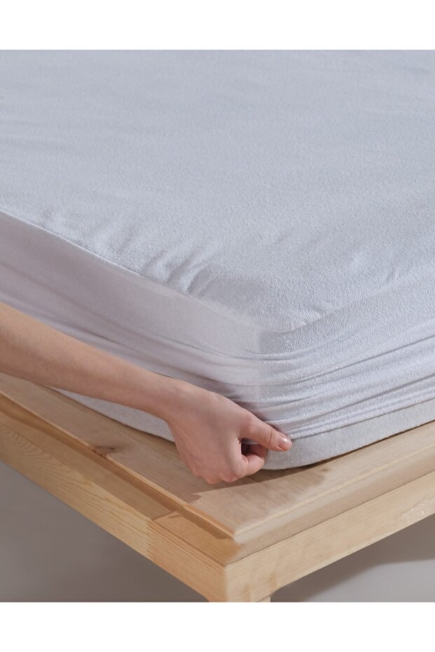 Saltea dublă din bumbac, rezistentă la lichide - 5