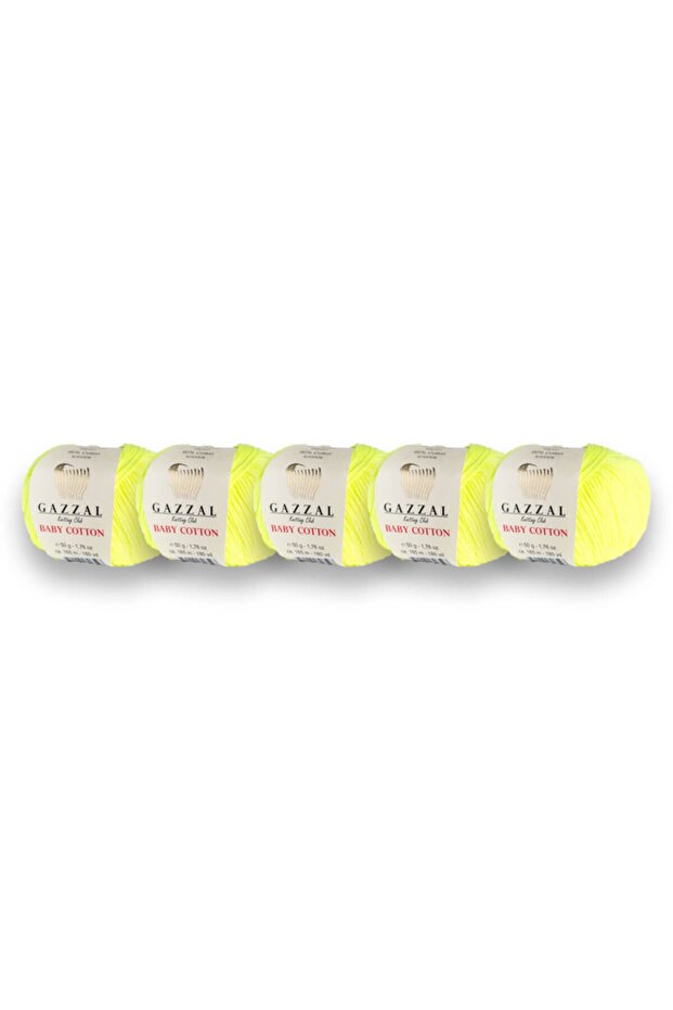 Baby Cotton Amigurumi, Punch 5 Pack Hand Knitting Yarn, 50 Gr (3462)