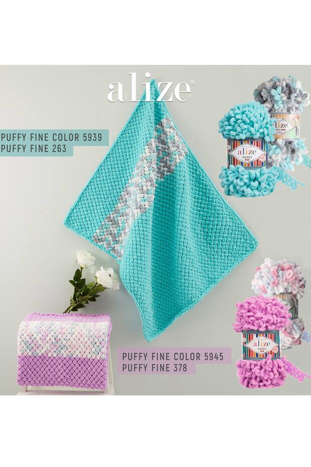 Puffy Fıne Color Kışlık El Örgü Ipleri_renk: 5945 - 4
