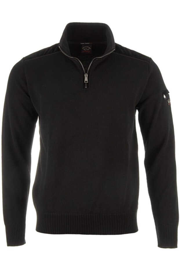 Men's Zıpped Pullover C.w. Wool - 1
