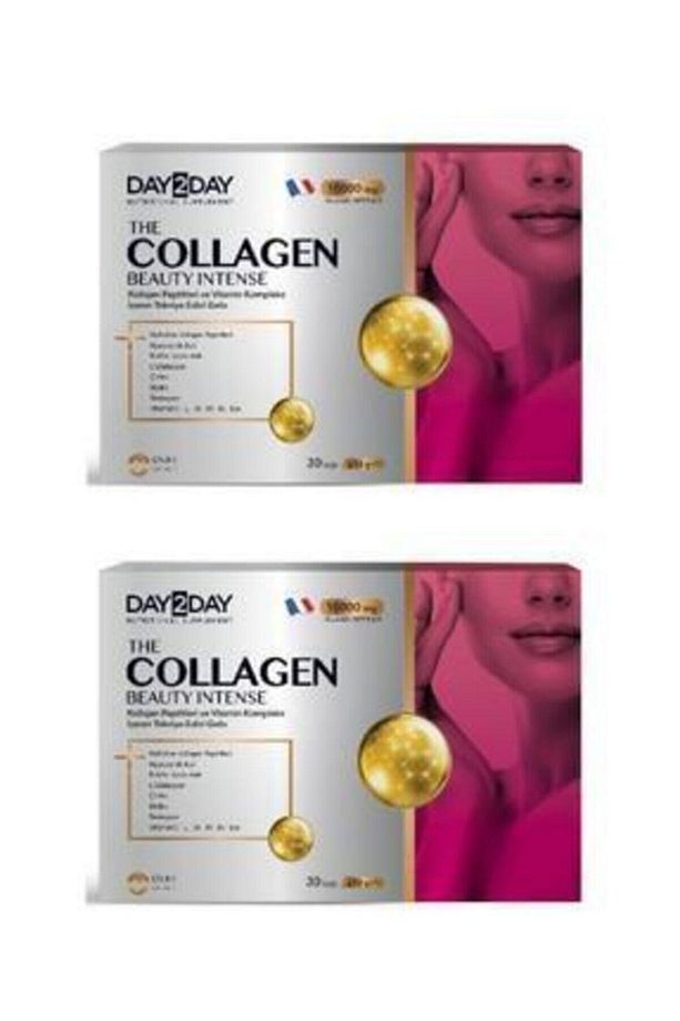 Çilek Aromalı Day2day 2 Adet The Collagen Beauty Intense 30 Saşe x 12 gr - 1