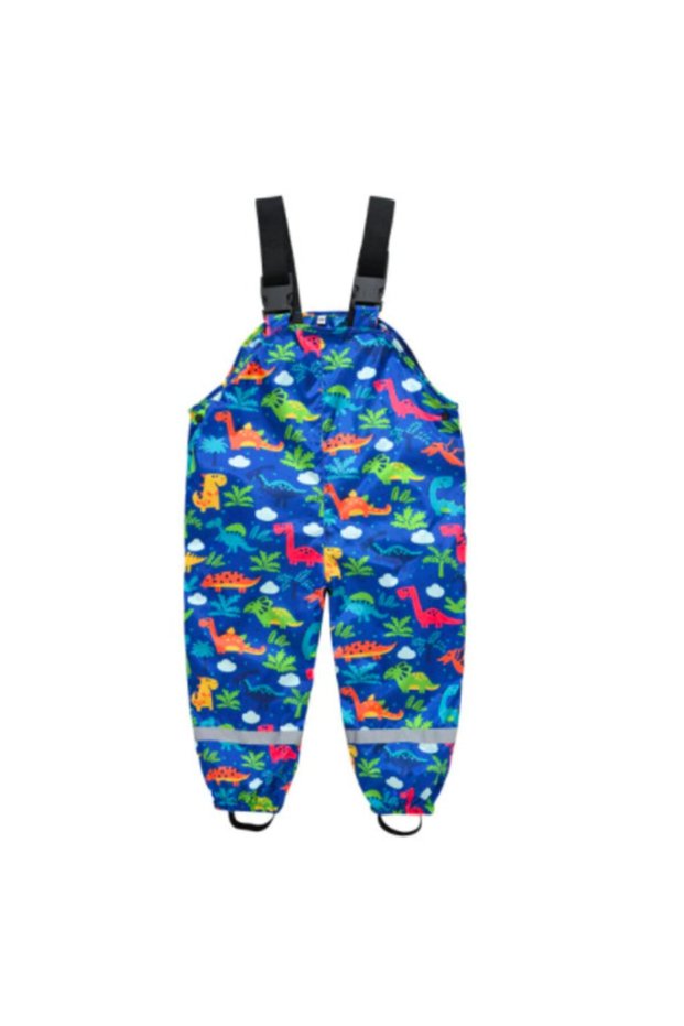 Colorful Dino Rain Pants Rain Coverall Trousers 22lbgmavidinorainpant