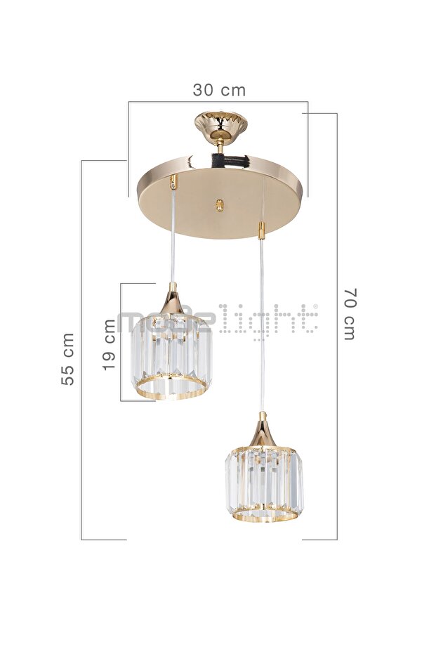 Aytaç Avize Ikili Gold - 4