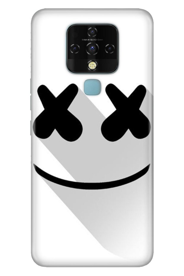 Camon 16 Compatible Case Colored Pictorial Silicone X Smile Smile