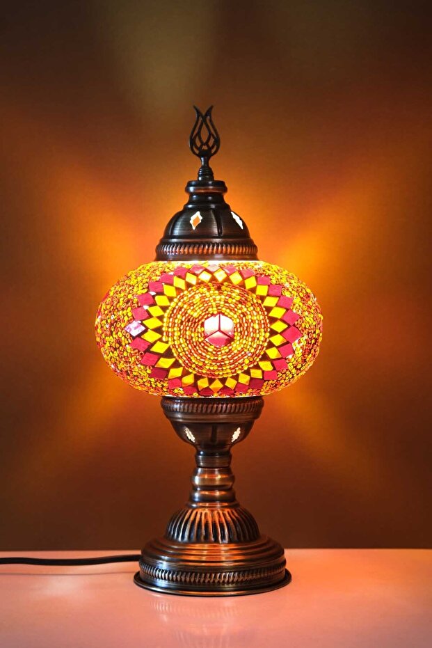 Mosaic Glass Table Lamp, Turkish Lamp, Decorative Table Lighting, Special Design