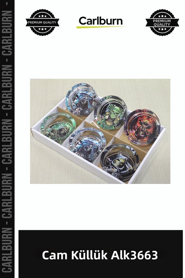 Special Production Home Accessory Desktop Decorative Living Room Office Stylish Gift Glass Ashtray Alk3663