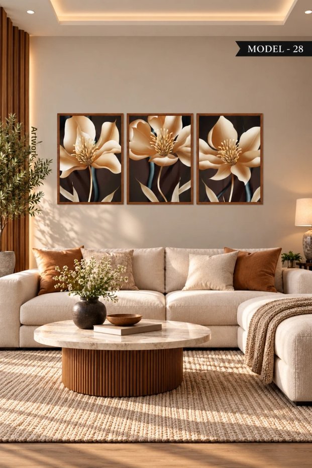 Adhesive Felt Painting - Poster Flower (Model- 28)