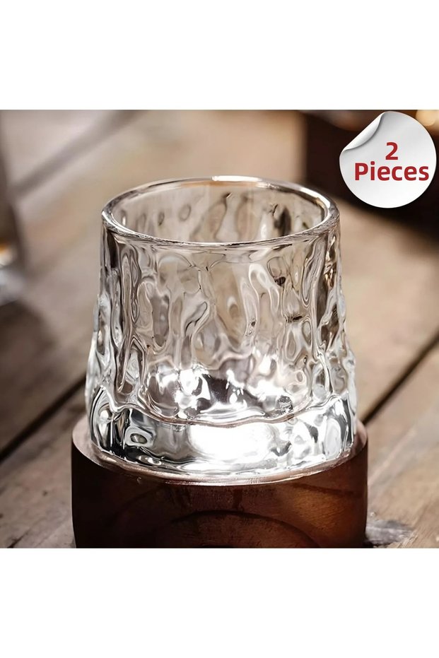 Whiskey Cocktail Glass Glass 360 Rotating Glass Glass Set of 2 160ml