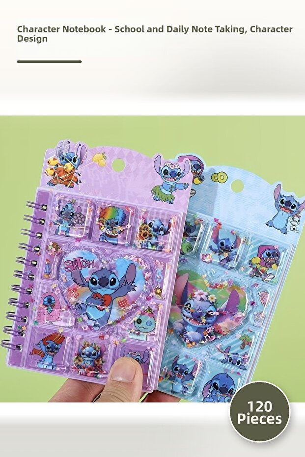 120 Character Notebook – Notepad for School and Daily Note Taking, Notebook with Character Design